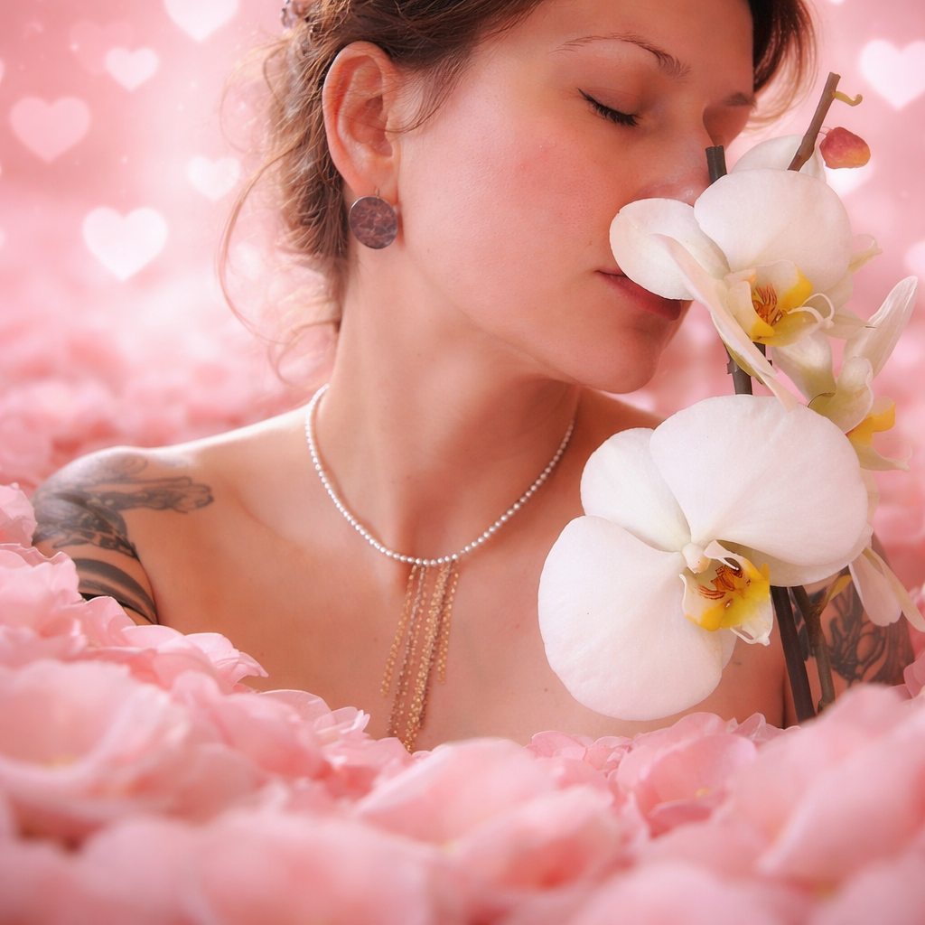 Choker Pearls in gold plated silver