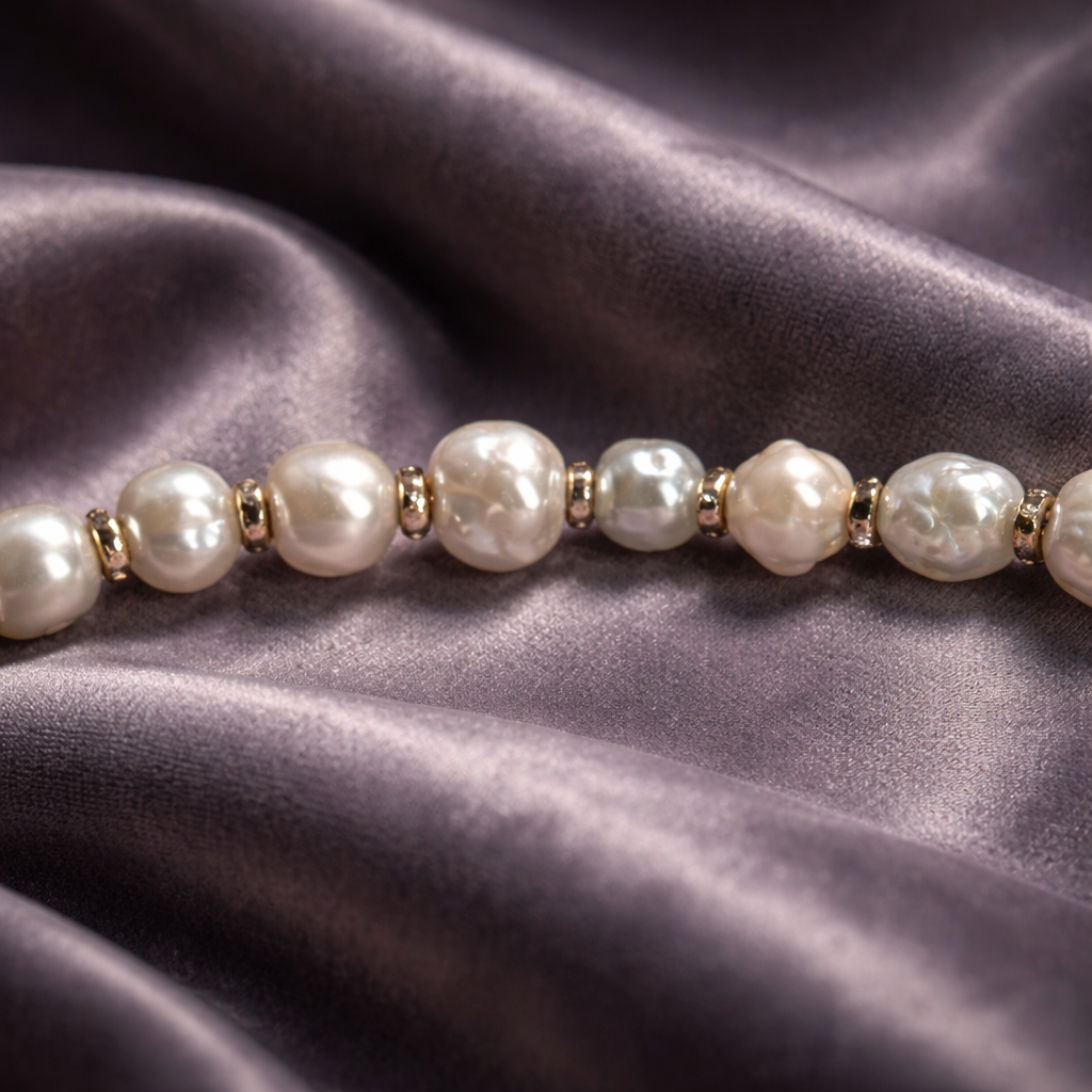 White & black choker