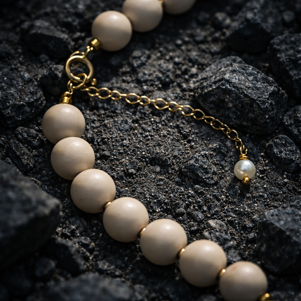 Jaspis & gold & pearls