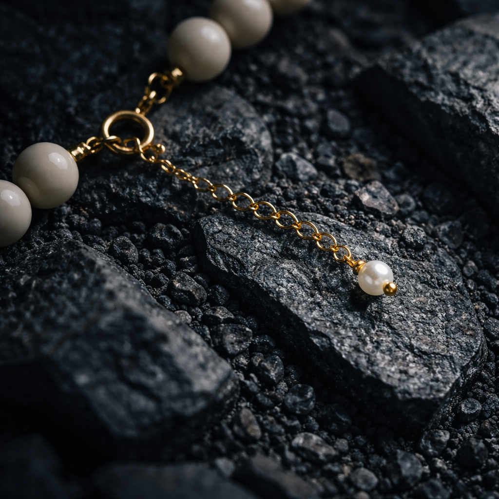 Jaspis & gold & pearls