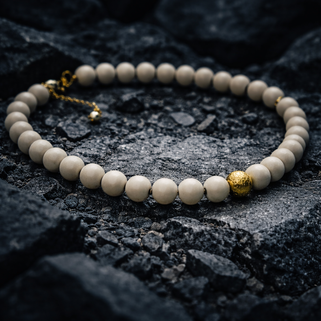 Jaspis & gold & pearls