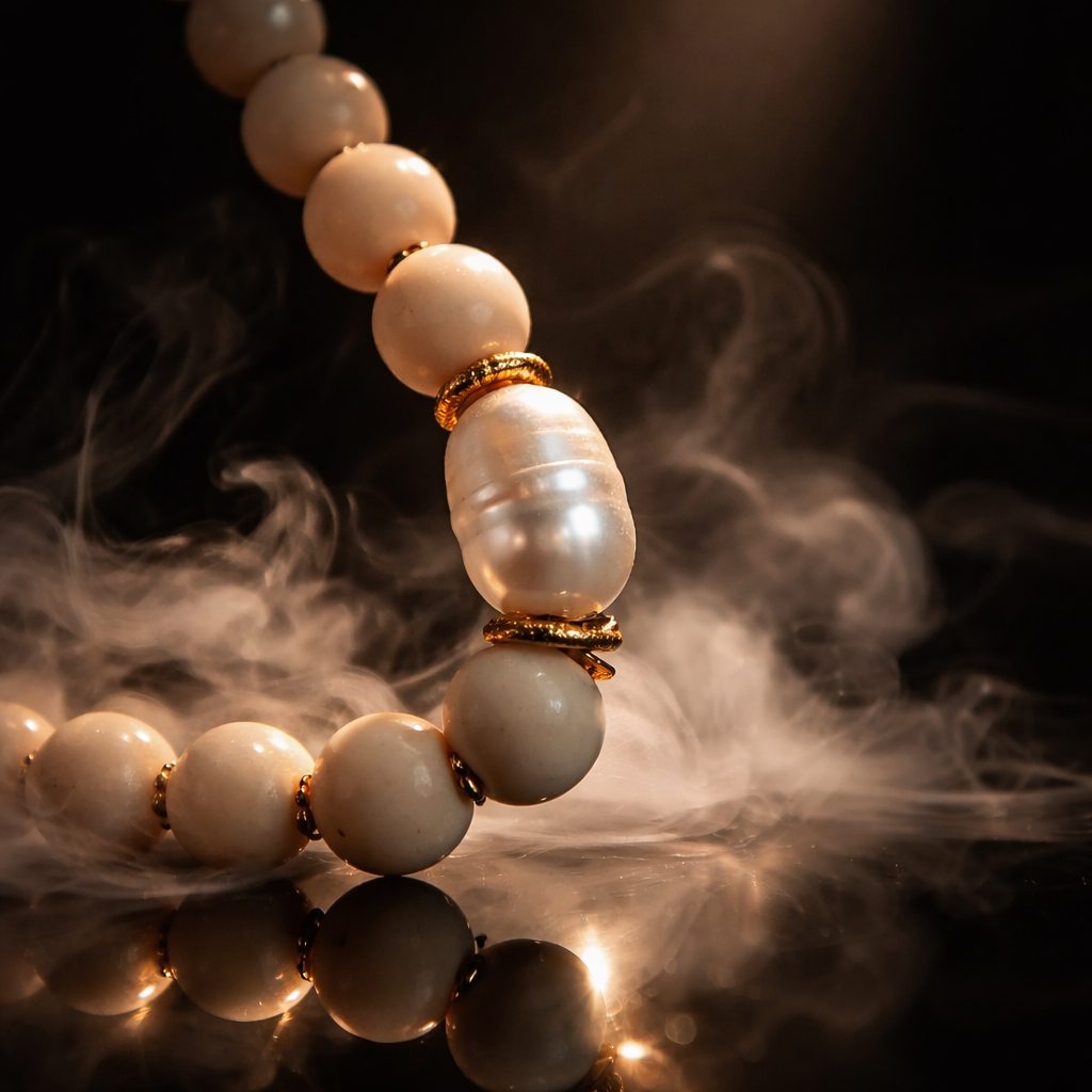 Jaspis & gold & pearls